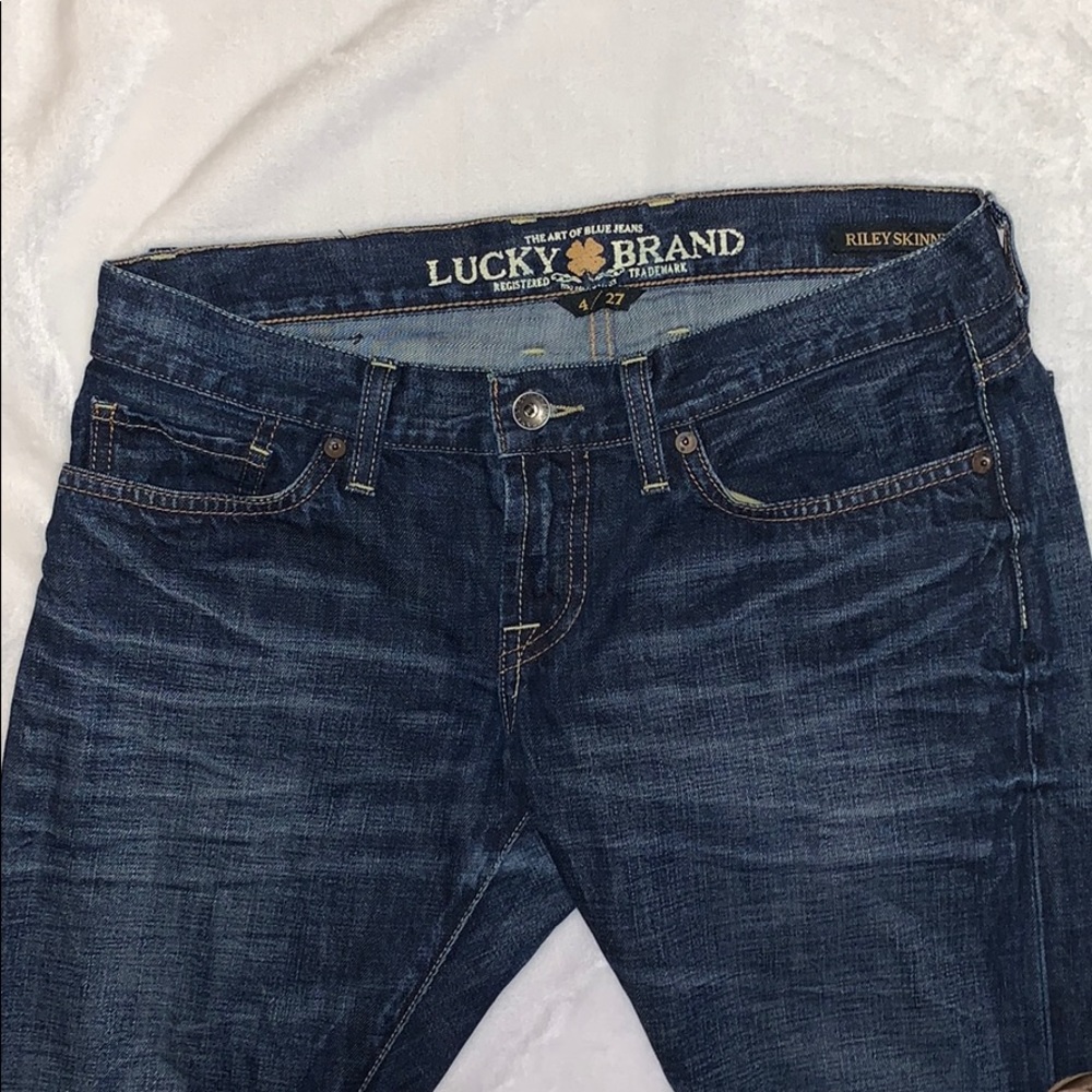 Lucky Brand Riley Skinny Denim Jeans Sz 27